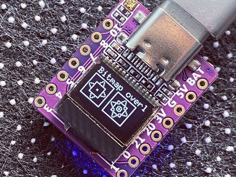 ESP32-C3-0.42LCD is a tiny WiFi & BLE IoT board with 0.42-inch